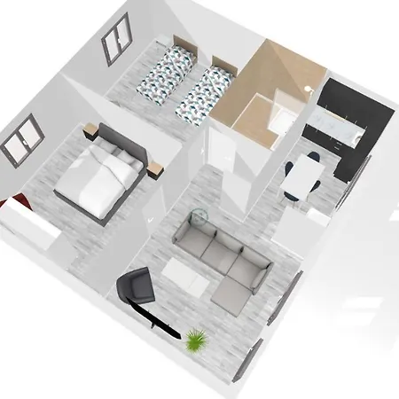 Apartamento Evasion St Joseph Odysalis - Lit King Size - Parking - Proche Centre